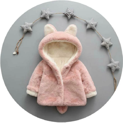 FINAL SALE - COZY FOX HOODED COAT