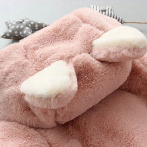 FINAL SALE - COZY FOX HOODED COAT