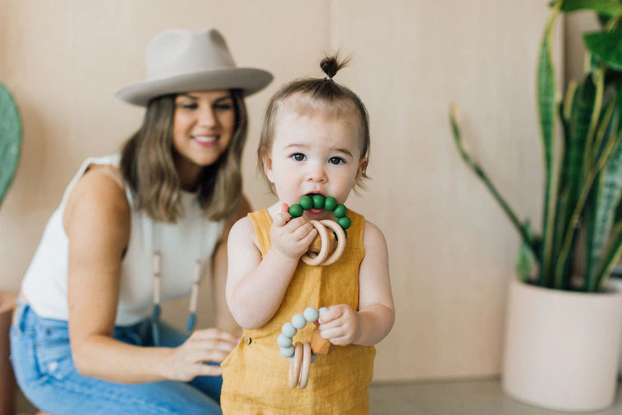 HAYES SILICONE + WOOD TEETHER