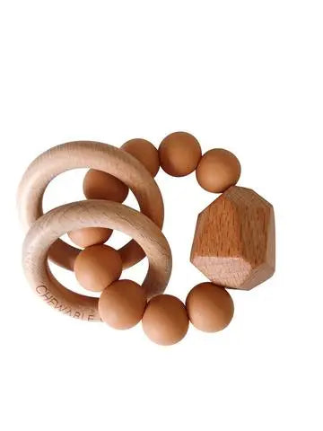 HAYES SILICONE + WOOD TEETHER