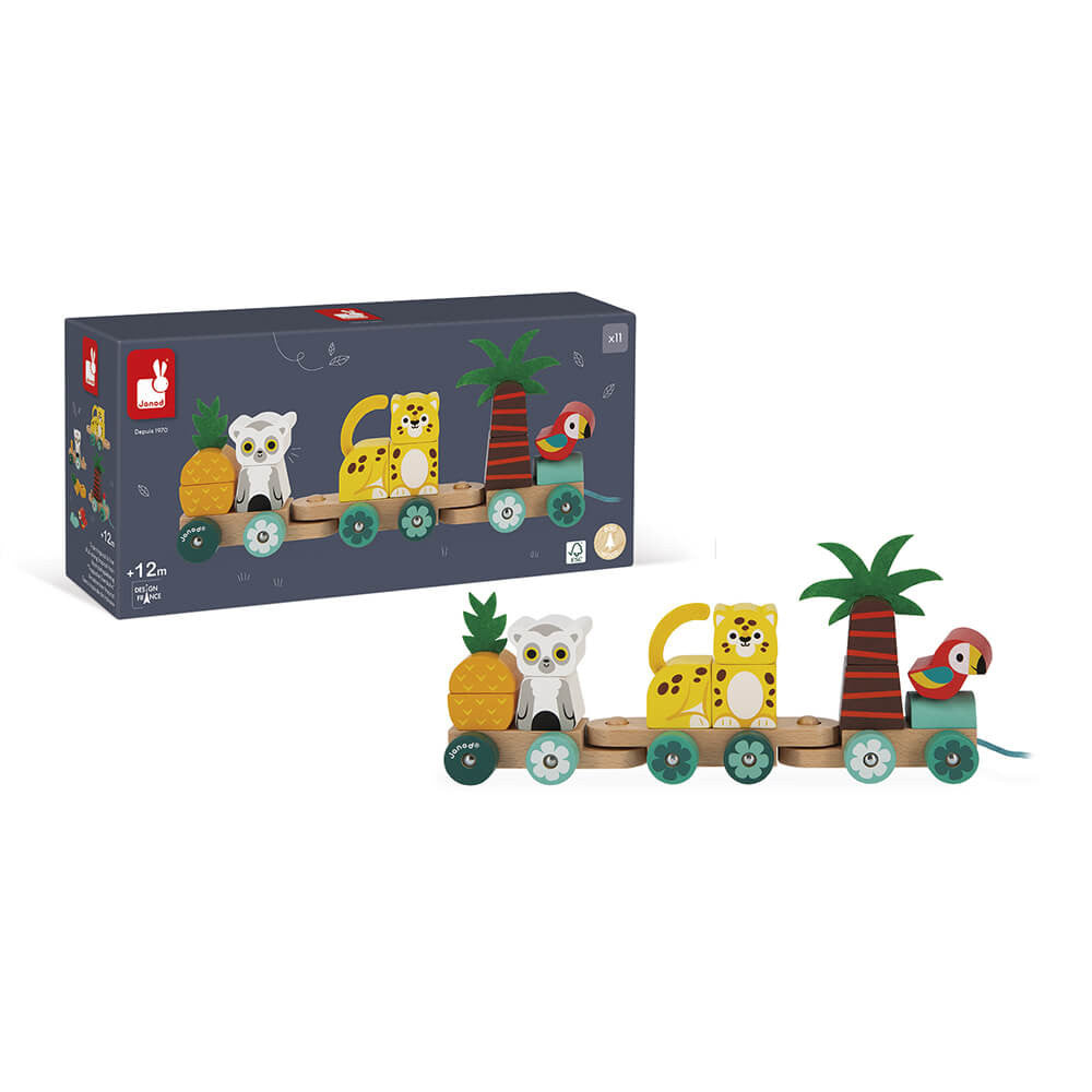 PULL-ALONG TROPICAL TRAIN