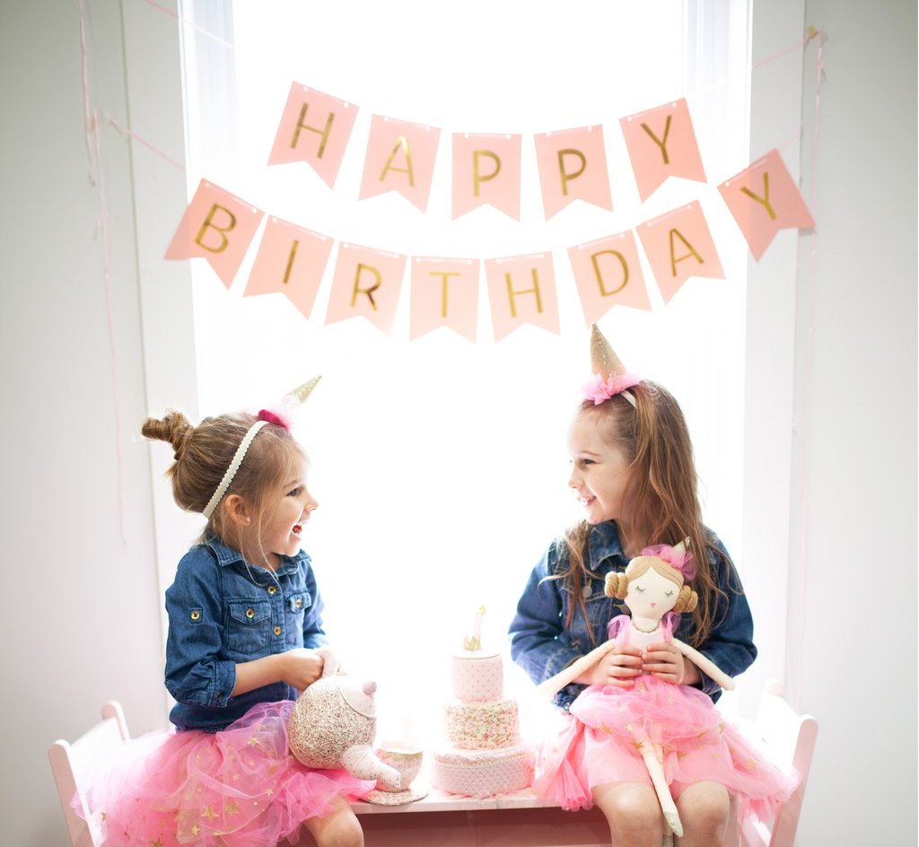 TUTU SKIRT AND PARTY HAT DRESS UP SET