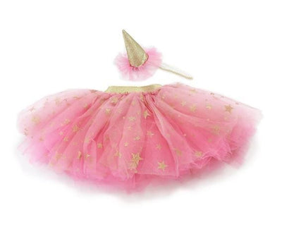 TUTU SKIRT AND PARTY HAT DRESS UP SET