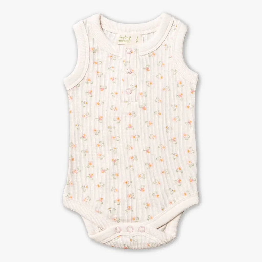 URCHIN POSIES WAFFLE TANK BODYSUIT