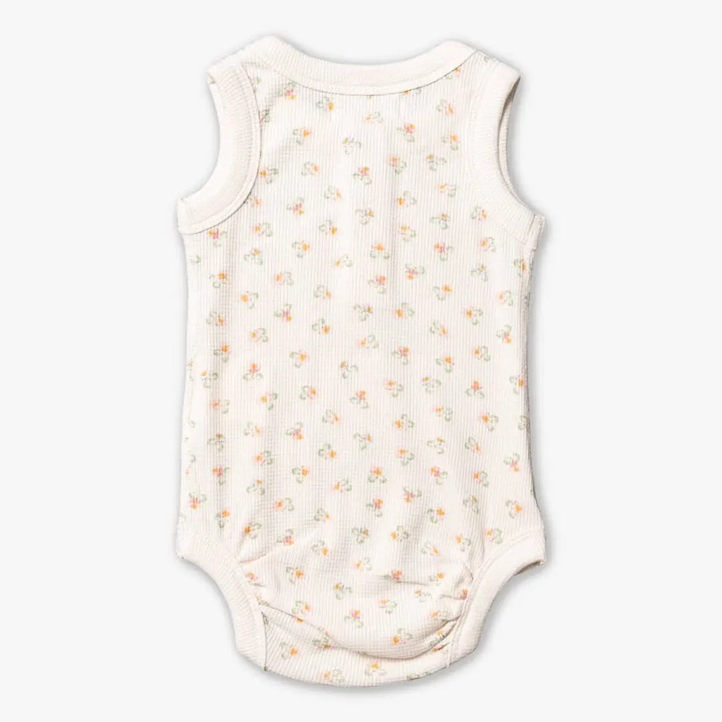 URCHIN POSIES WAFFLE TANK BODYSUIT