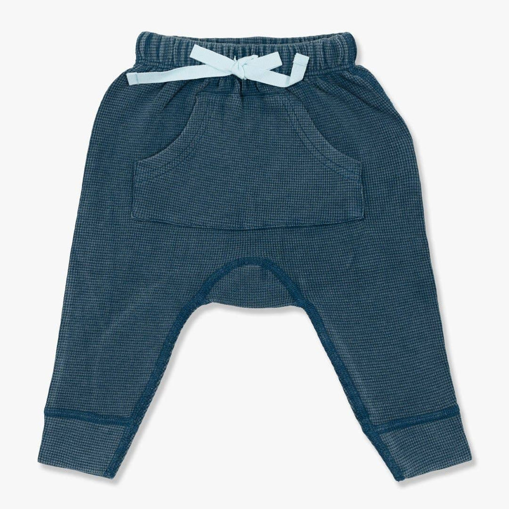 VINTAGE BLUE WAFFLE PANTS