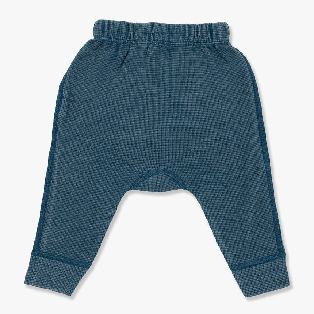 VINTAGE BLUE WAFFLE PANTS