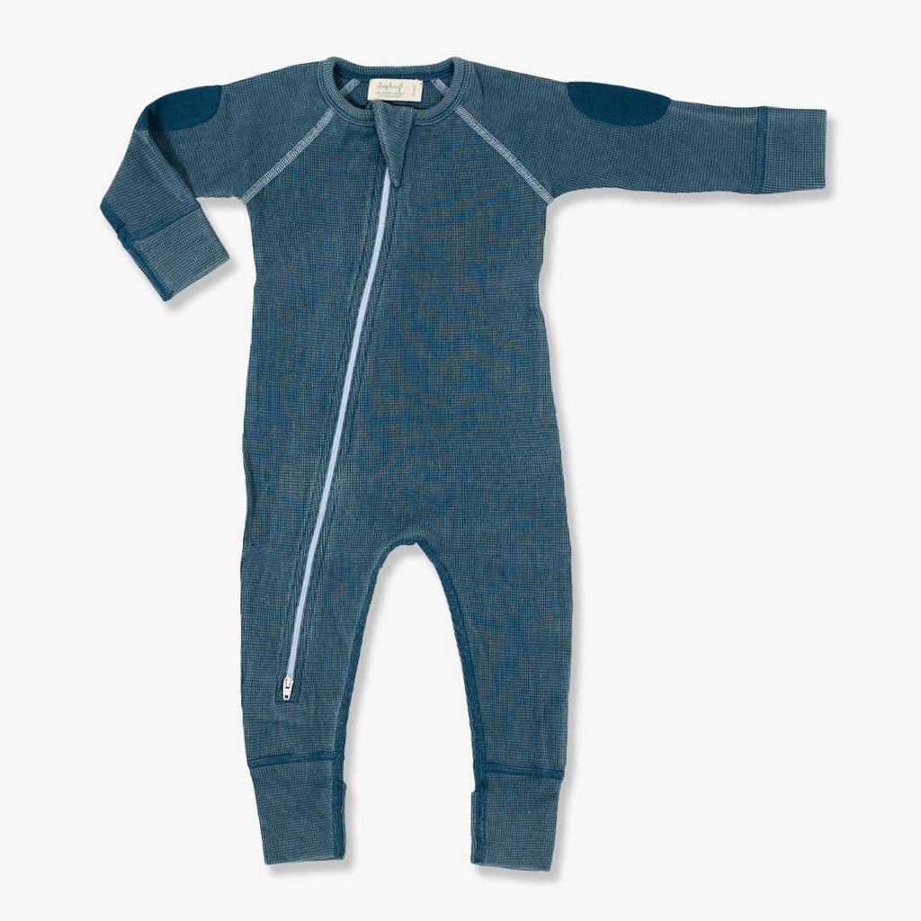 WAFFLE ZIP ROMPERS