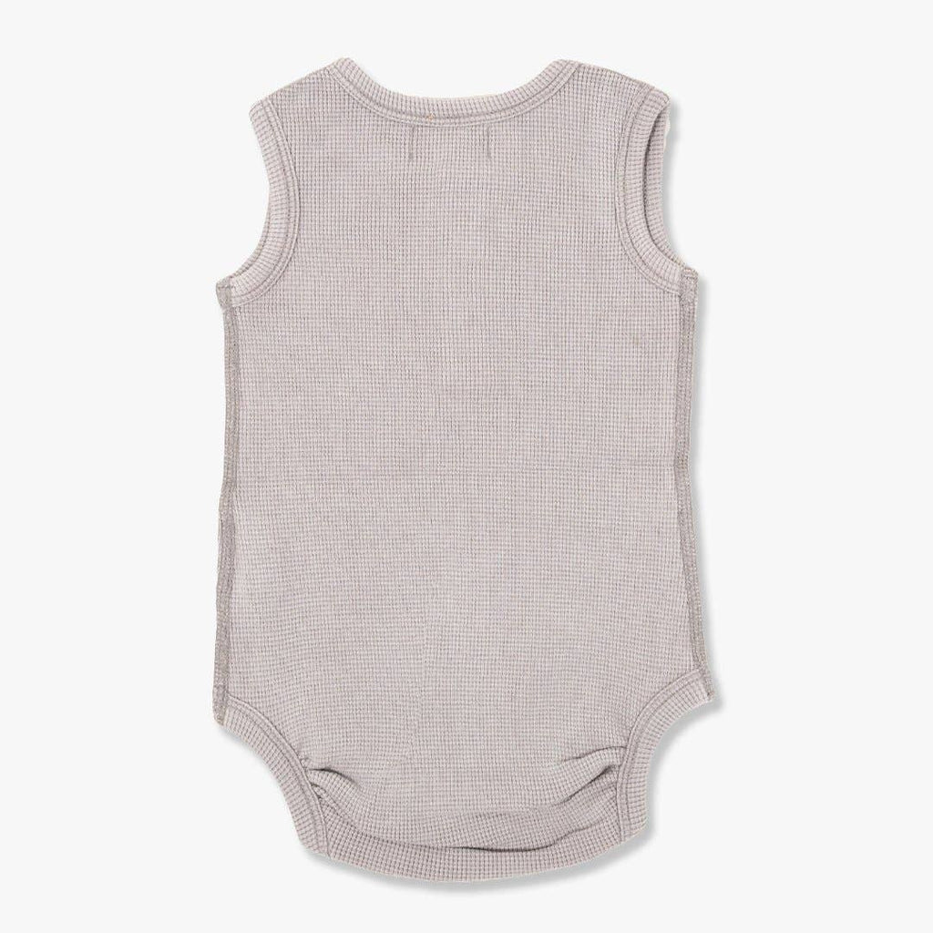 VINTAGE GREY WAFFLE TANK BODYSUIT