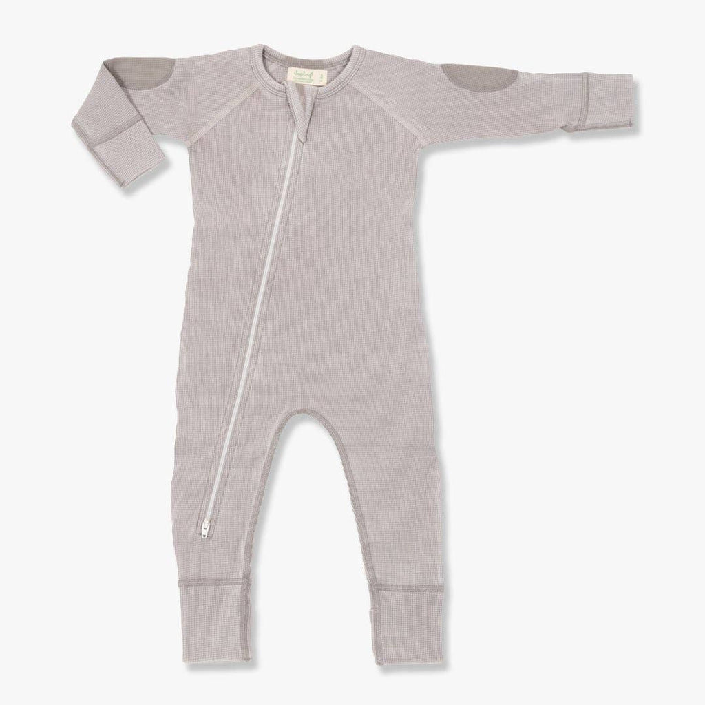 WAFFLE ZIP ROMPERS