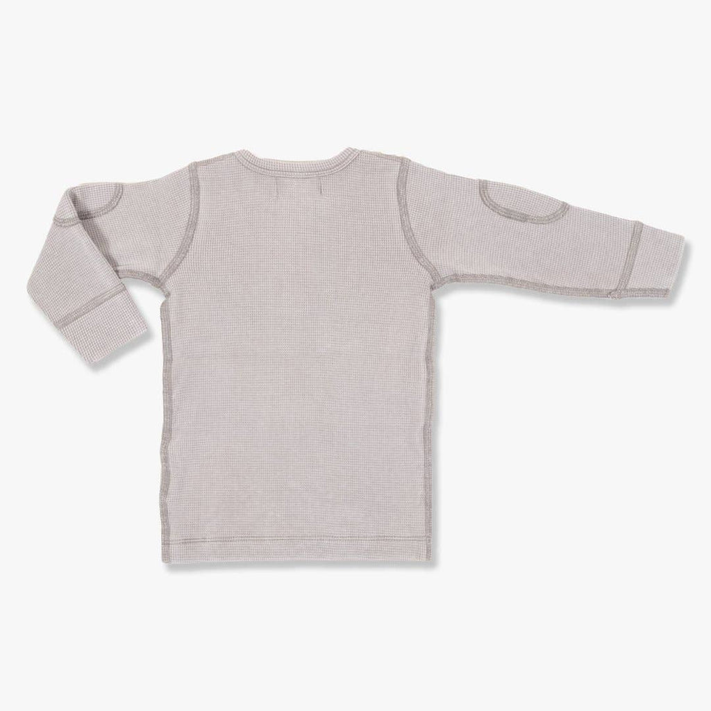 VINTAGE GREY WAFFLE LONG SLEEVE TEE