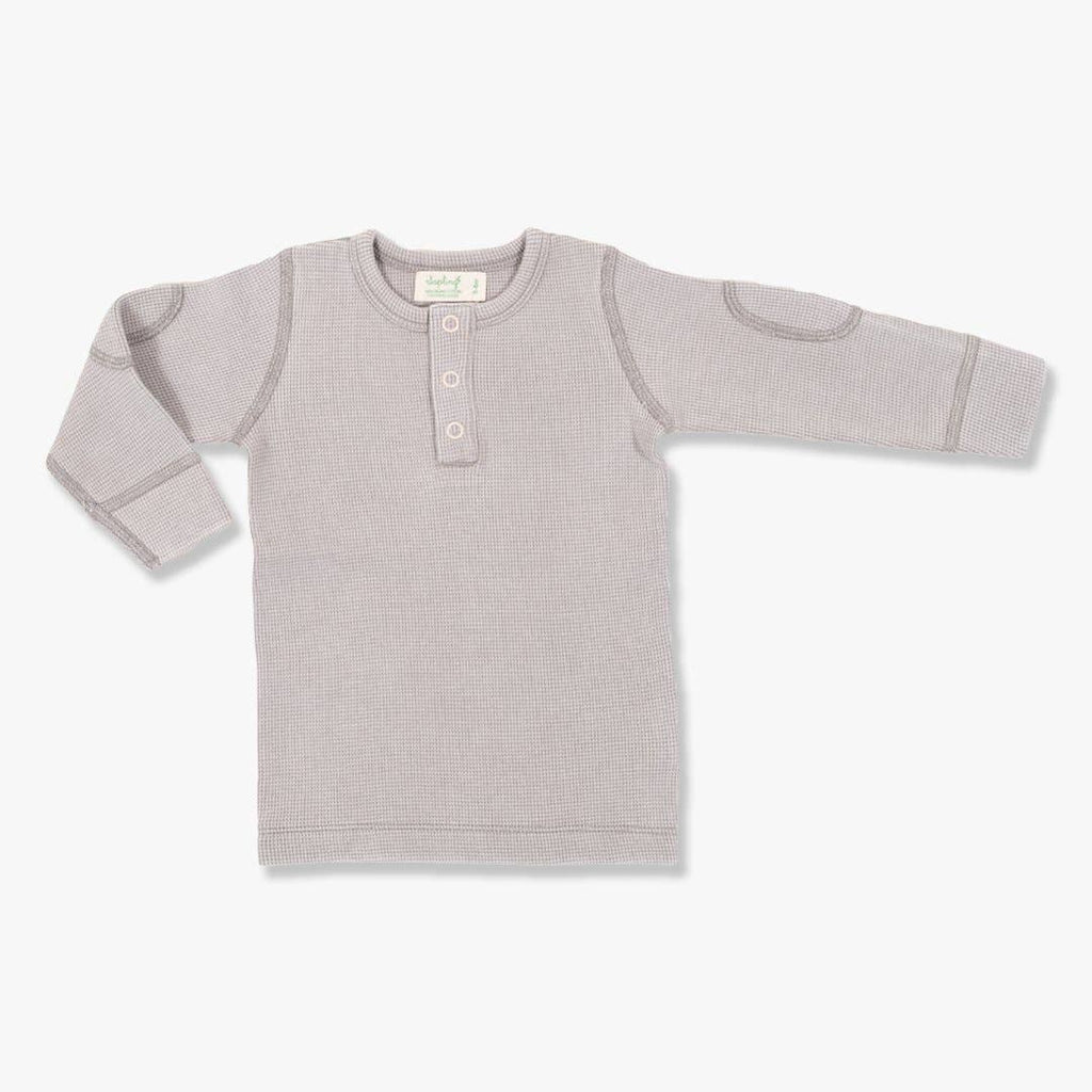 VINTAGE GREY WAFFLE LONG SLEEVE TEE