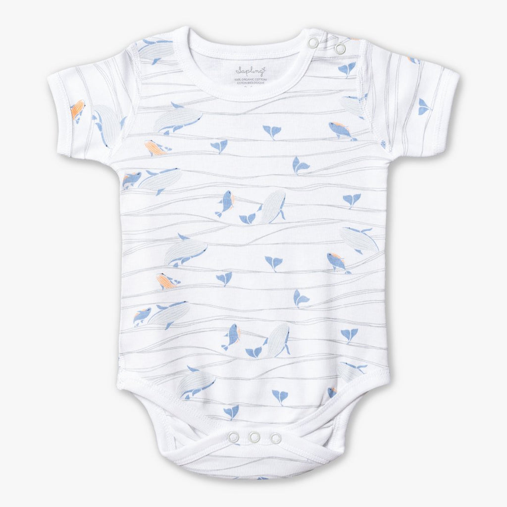 WHALE SHORT SLEEVE BODYSUIT