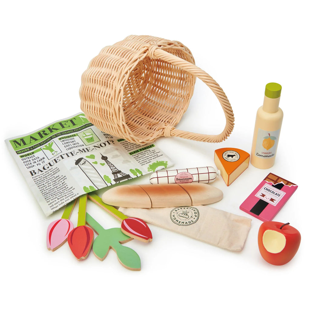WICKER SHOPPING BASKET