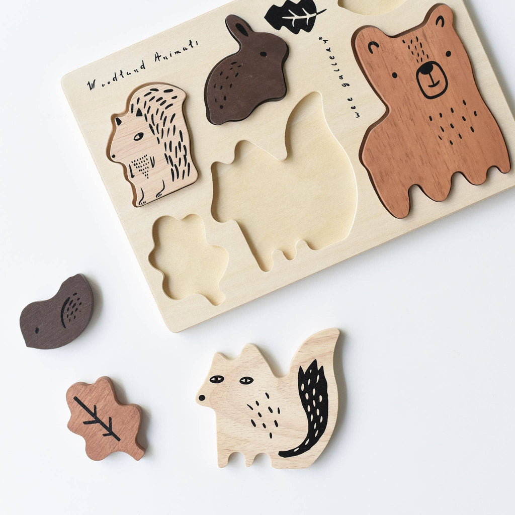 WOODEN TRAY PUZZLE - WOODLAND ANIMALS - 2ND EDITION