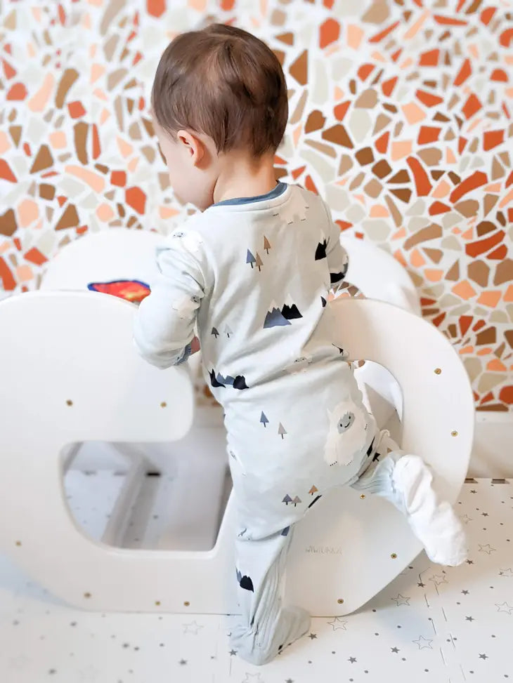 YETI TO LOVE YOU BABYSUIT - FOOTED