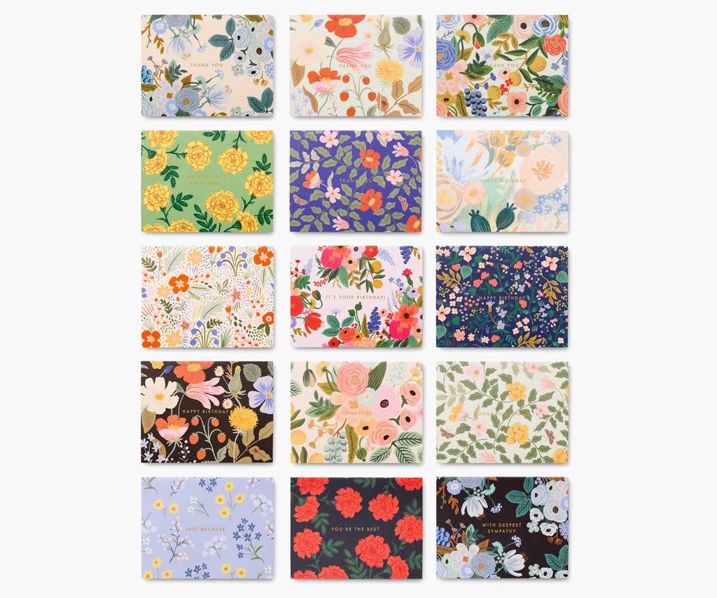 MIXED FLORALS ESSENTIAL CARD BOX