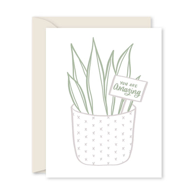 AMAZING PLANT GREETING CARD