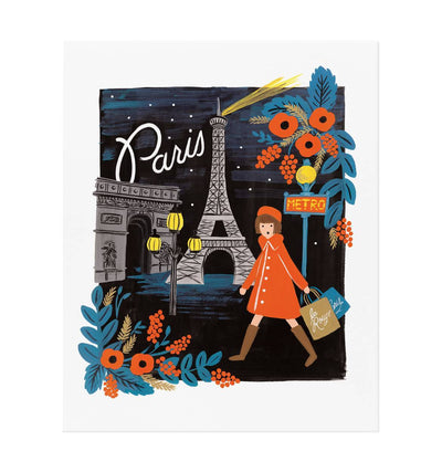 TRAVEL PARIS ART PRINT