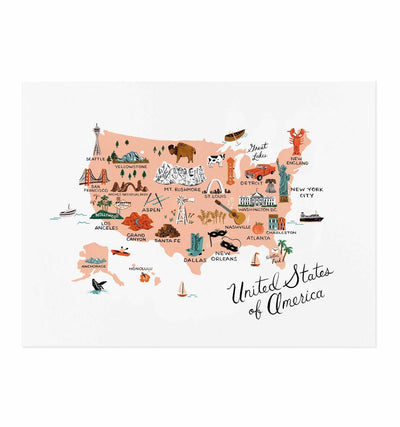 UNITED STATES ART PRINT