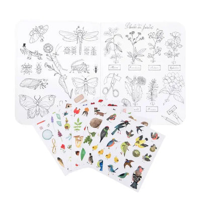 COLORING BOOKS & STICKERS - BOTANIST/GARDEN