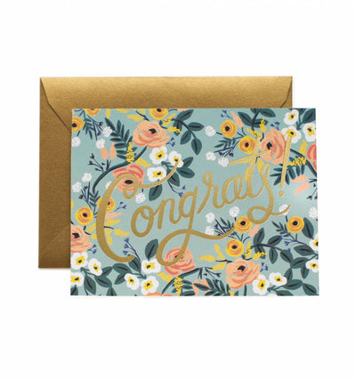 BLUE MEADOW CONGRATS CARD