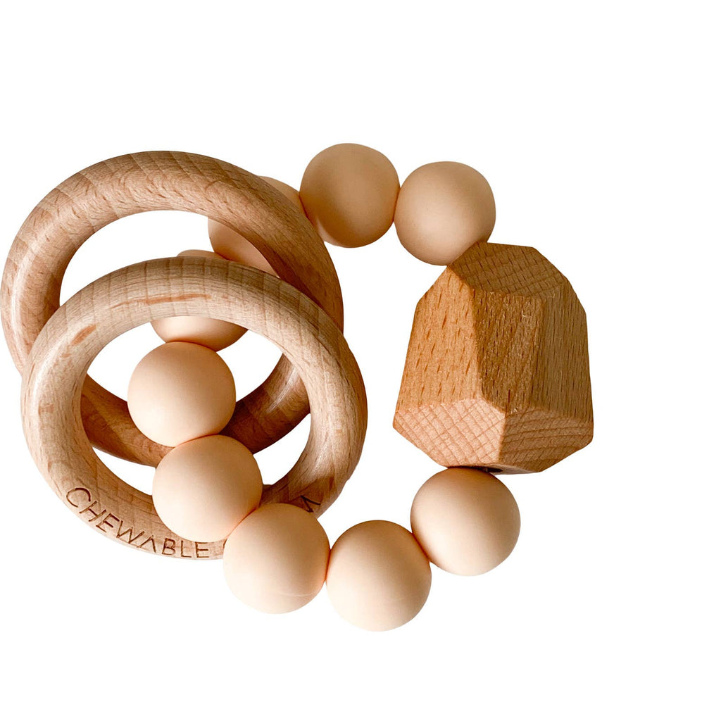 HAYES SILICONE + WOOD TEETHER