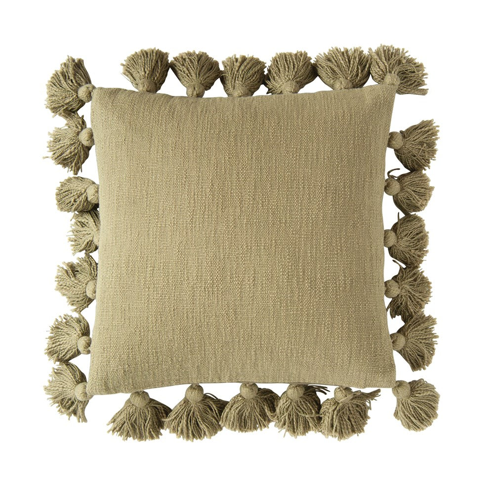 COTTON TASSEL PILLOW