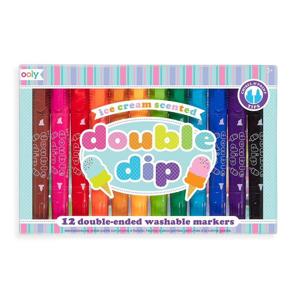DOUBLE DIP SCENTED CHUNKY DOUBLE ENDED MARKERS
