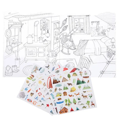 COLORING BOOKS & STICKERS - EXPLORER