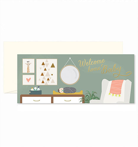 WELCOME HOME NURSERY GREETING CARD