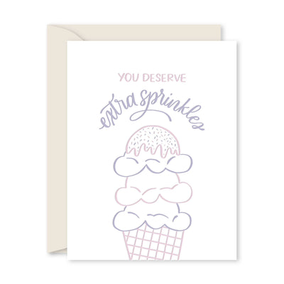 EXTRA SPRINKLES GREETING CARD