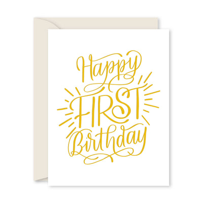 FIRST BIRTHDAY GREETING CARD