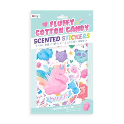 FLUFFY COTTON CANDY SCENTED STICKERS