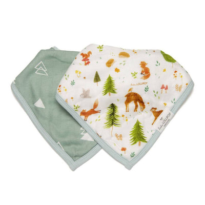 BANDANA BIB SET - FOREST FRIENDS