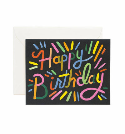 FIREWORKS BIRTHDAY CARD