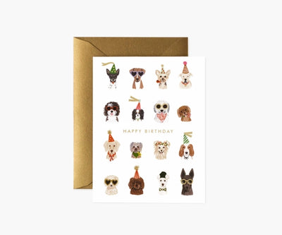 PARTY PUPS BIRTHDAY CARD