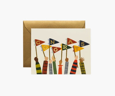 CONGRATS PENNANTS CARD