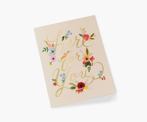 FLORAL HERE FOR YOU CARD