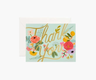 MINT GARDEN THANK YOU CARD