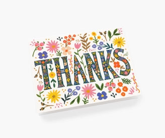 FLORAL THANKS GREETING CARD