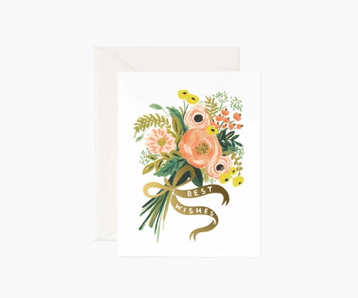 BEST WISHES BOUQUET CARD