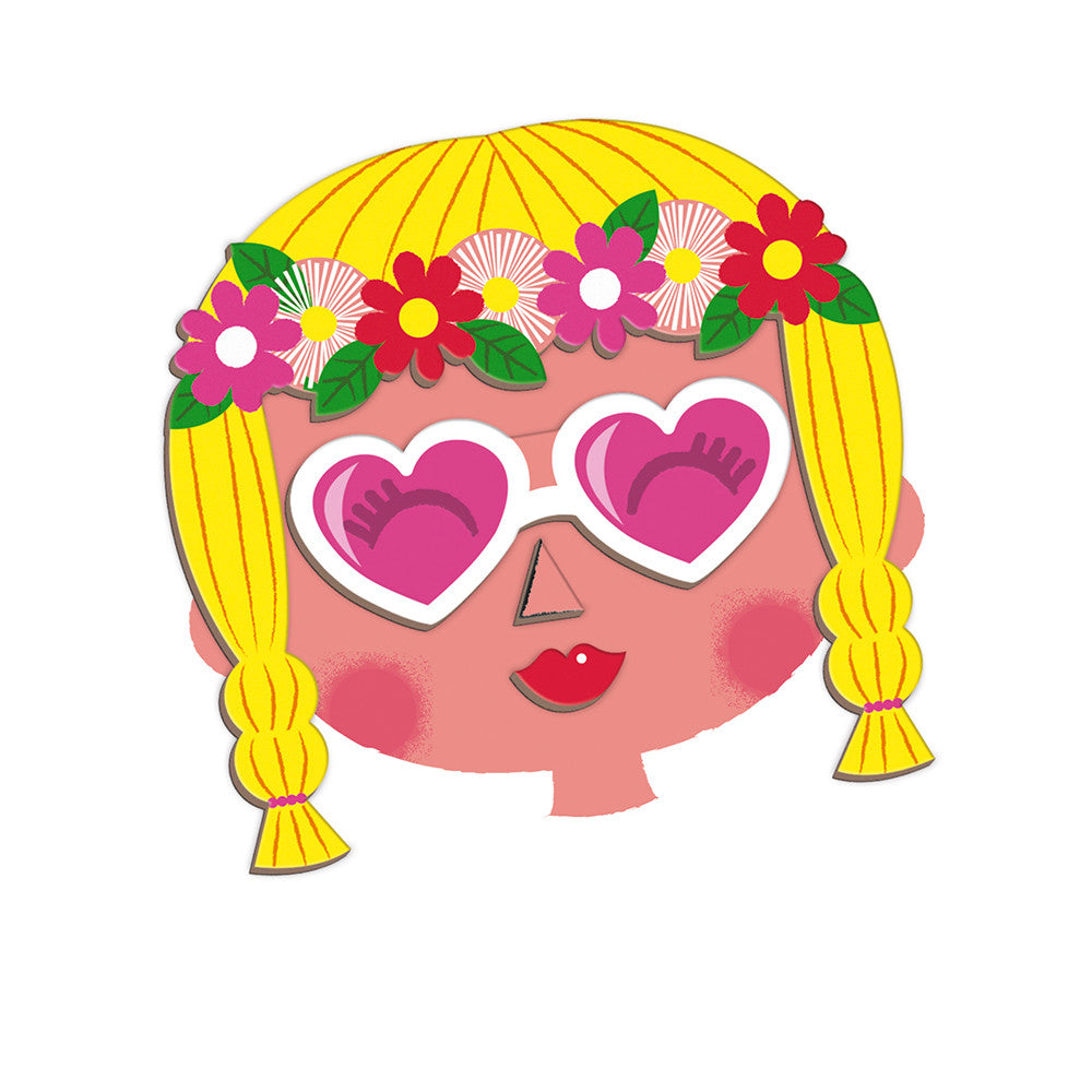 GIRL’S CRAZY FACES MAGNETI’BOOK