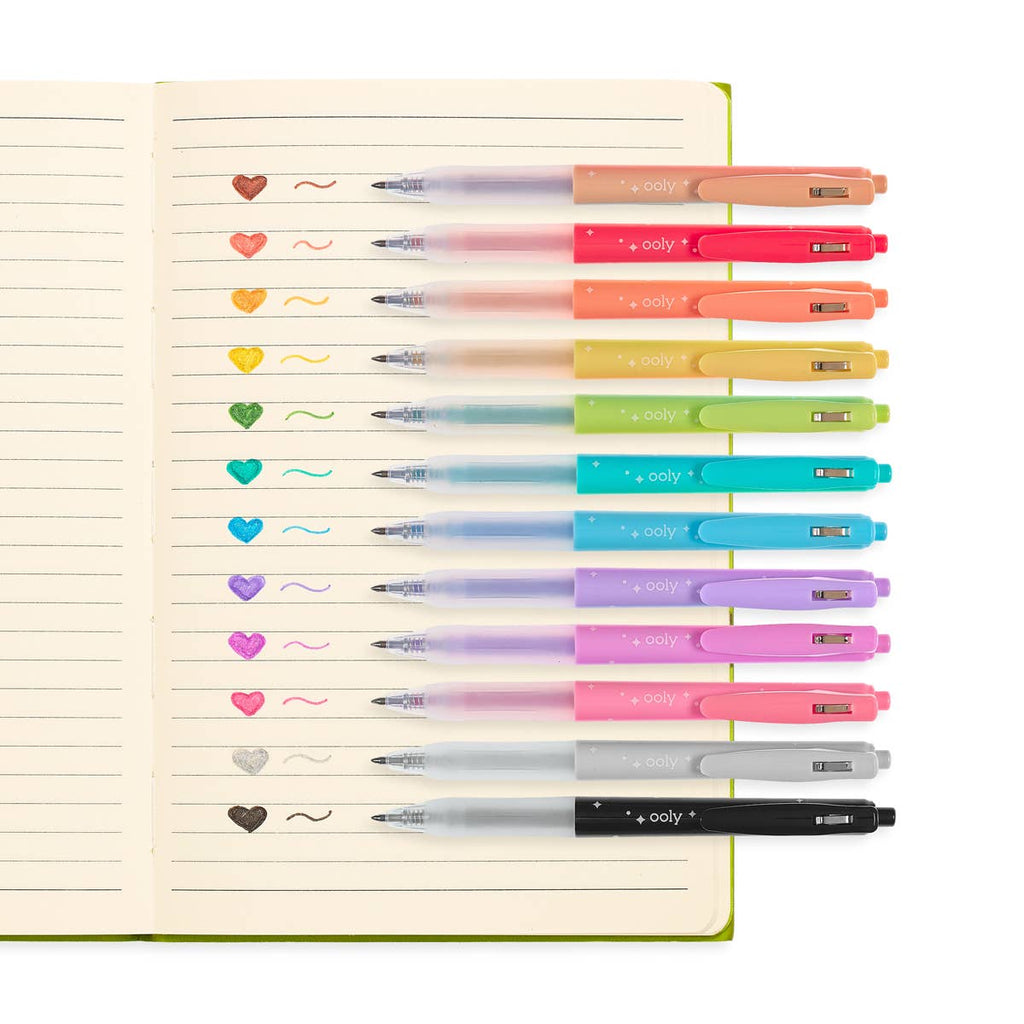 OH MY GLITTER! RETRACTABLE GLITTER GEL PENS