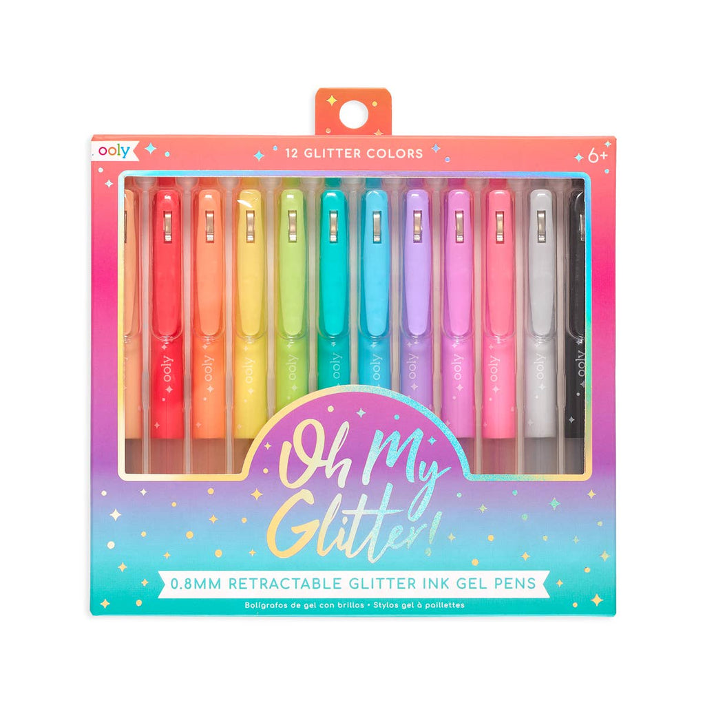 OH MY GLITTER! RETRACTABLE GLITTER GEL PENS