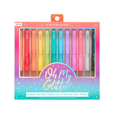 OH MY GLITTER! RETRACTABLE GLITTER GEL PENS