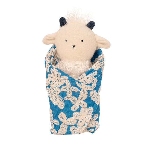 GOAT RATTLE + BURP CLOTH