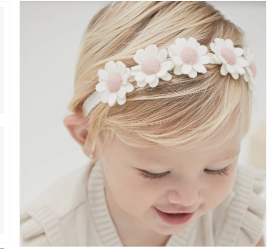 FLOWER CREAM HEADBAND