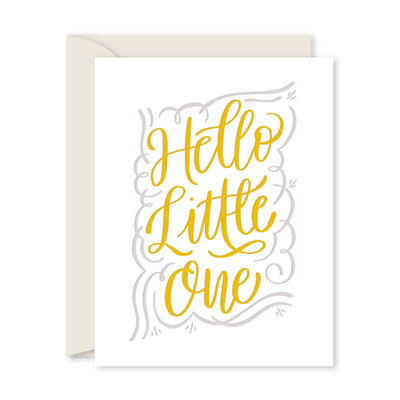 HELLO LITTLE ONE GREETING CARD