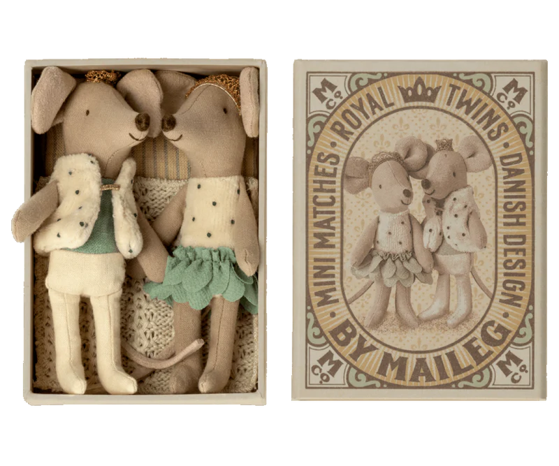 ROYAL TWINS, LITTLE SISTER AND BROTHER IN BOX